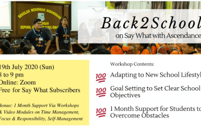 Back To School Workshop  (19 July 2020)